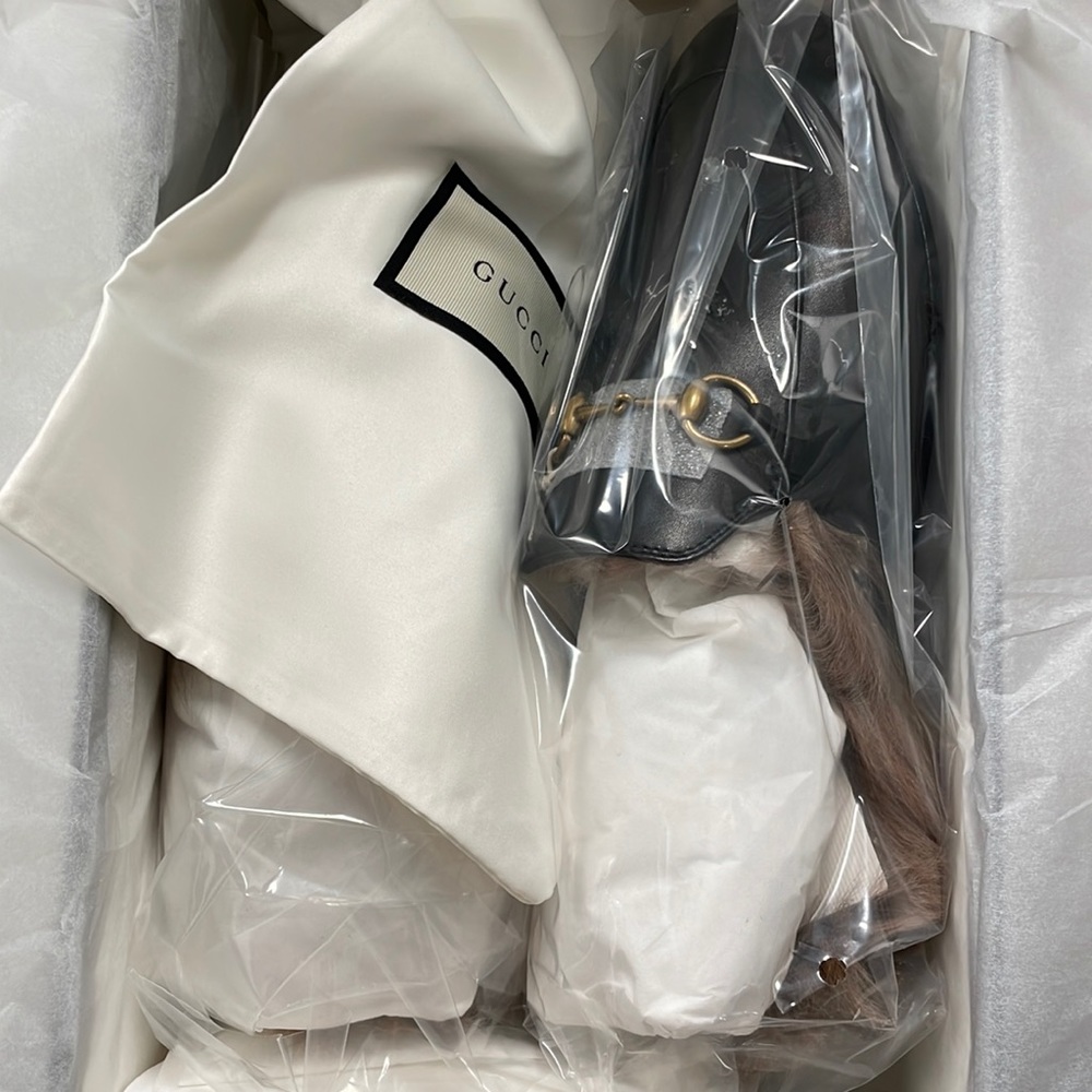 Brand New Gucci Princeton Slippers with Fur